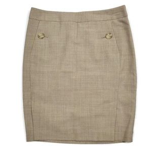 The Limited Tan Pencil Skirt Size 4 EUC Workwear